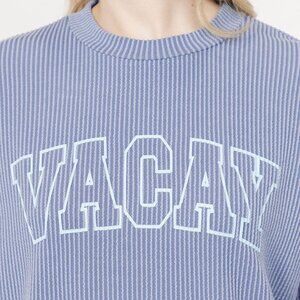 Women's Vacay Wavy Rib Top - NWT